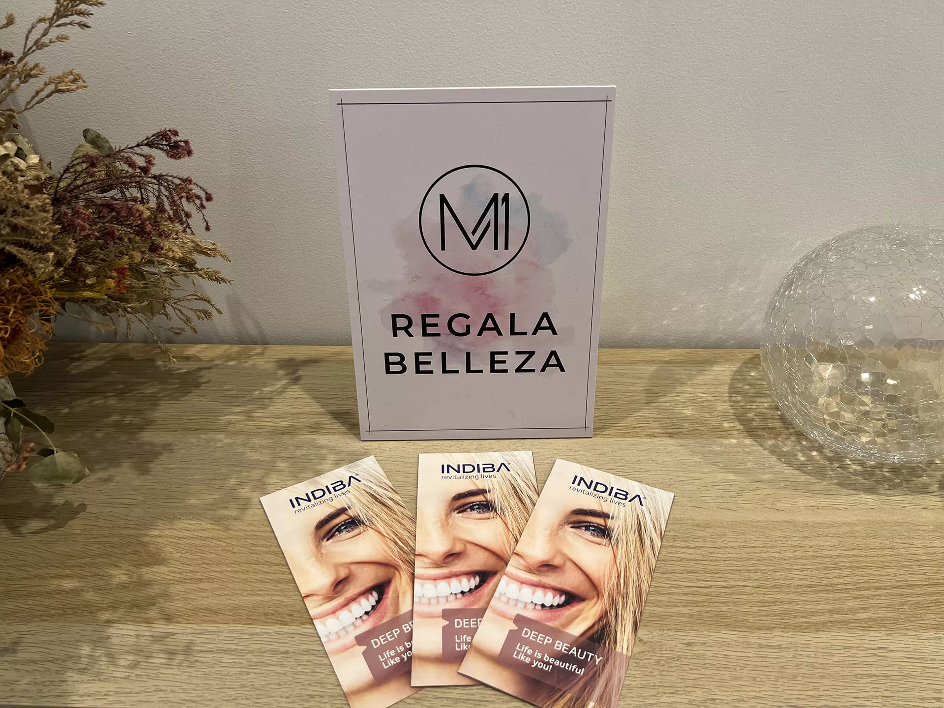 Tarjetas para regalo con leyenda 'Regala Belleza'